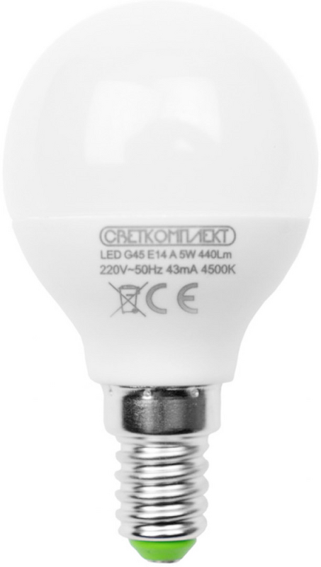 Лампа світлодіодна Светкомплект (6929547642853) 5Вт, E14, 4500K